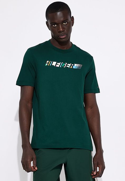Polera Con Logo Multicolor Verde Tommy Hilfiger-0