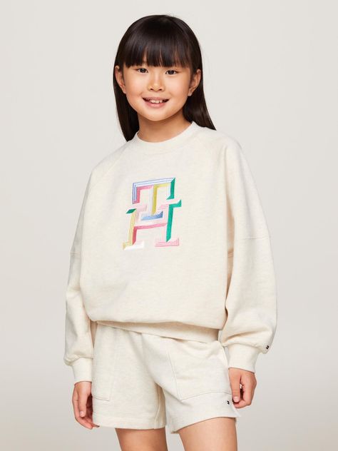 Polerón Logo Monogram Beige Tommy Hilfiger-0