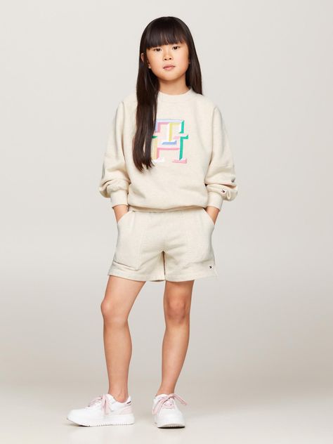 Polerón Logo Monogram Beige Tommy Hilfiger-1