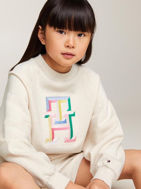 Polerón Logo Monogram Beige Tommy Hilfiger-3