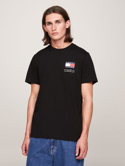 Polera Essential Con Logo Negro Tommy Jeans-1