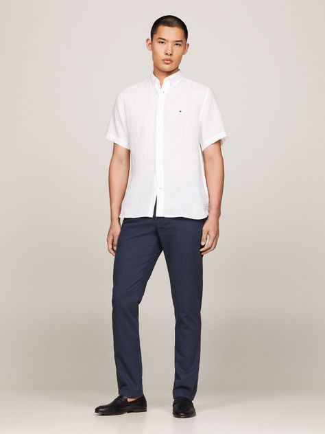 Camisa De Lino Pigmentada Blanco Tommy Hilfiger-2