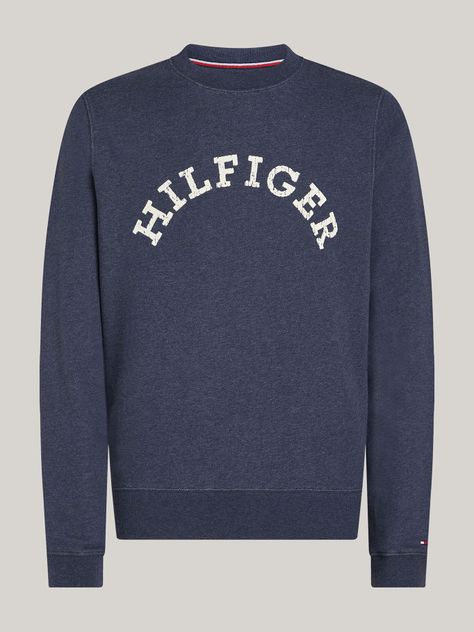 Polerón Con Logo Arqueado Azul Tommy Hilfiger-4