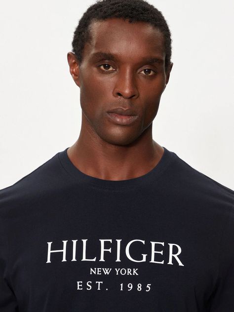 Polera Hombre Logo Monotype Azul Tommy Hilfiger-3