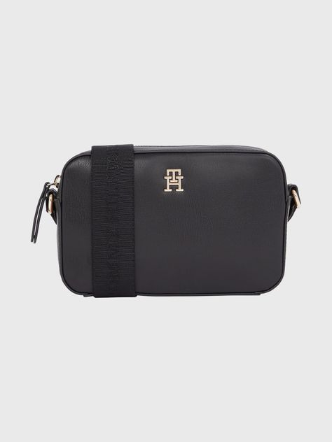 Bandolera Con Logo Metalizado Negro Tommy Hilfiger-0