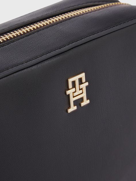Bandolera Con Logo Metalizado Negro Tommy Hilfiger-2