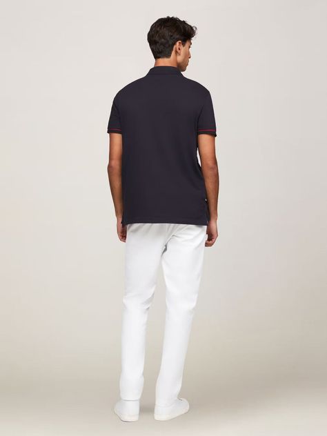 Polo Under Placket Regular-Fit Azul Tommy Hilfiger-2