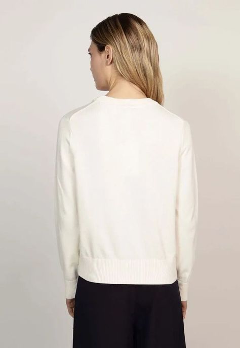 Sweater C-Neck Con Logo Blanco Tommy Hilfiger-2