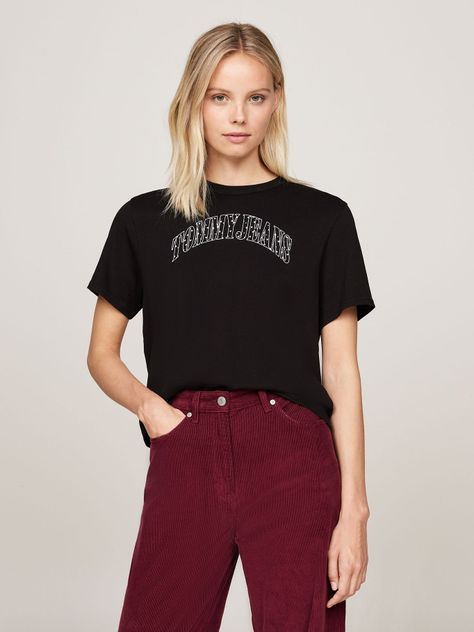 Polera Stardust Varsity Logo Negro Tommy Hilfiger-0