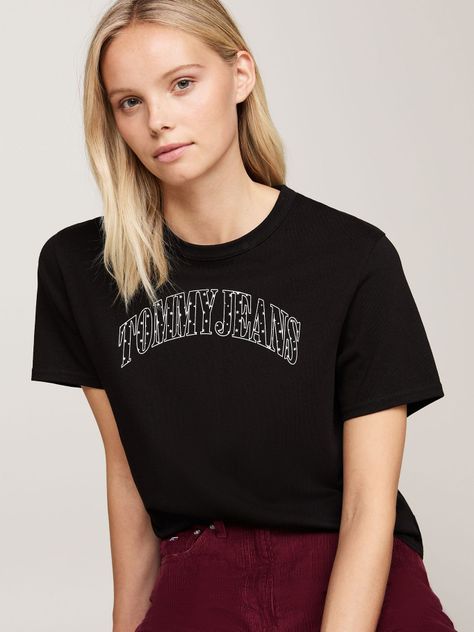 Polera Stardust Varsity Logo Negro Tommy Hilfiger-3
