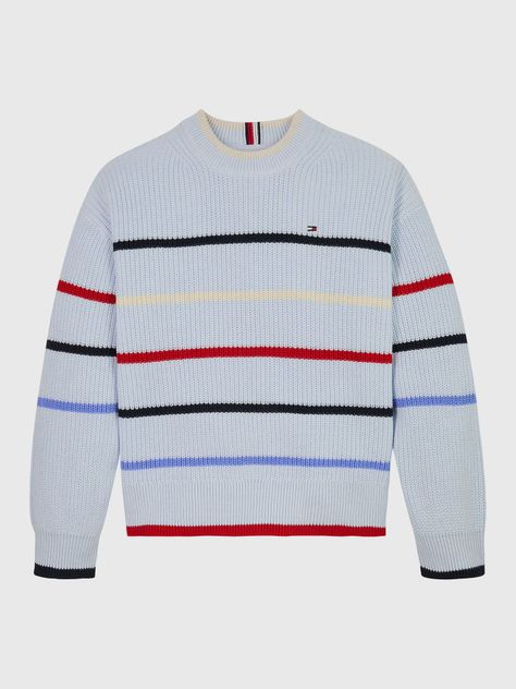 Sweater Niño A Rayas Multicolores Azul Tommy Hilfiger-0
