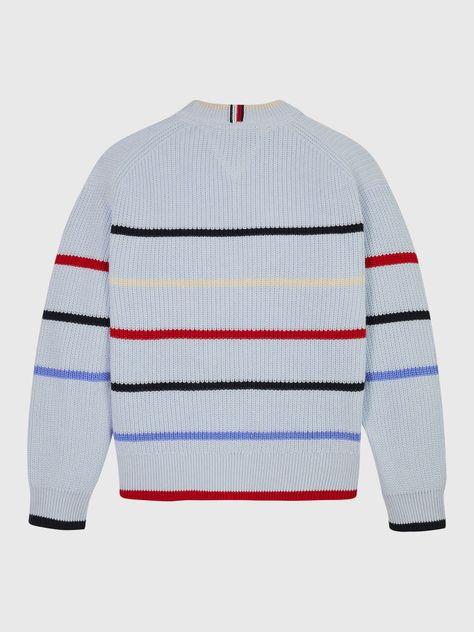 Sweater Niño A Rayas Multicolores Azul Tommy Hilfiger-1
