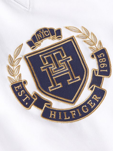 Polerón Icon Stack Crest Logo Blanco Tommy Hilfiger-2