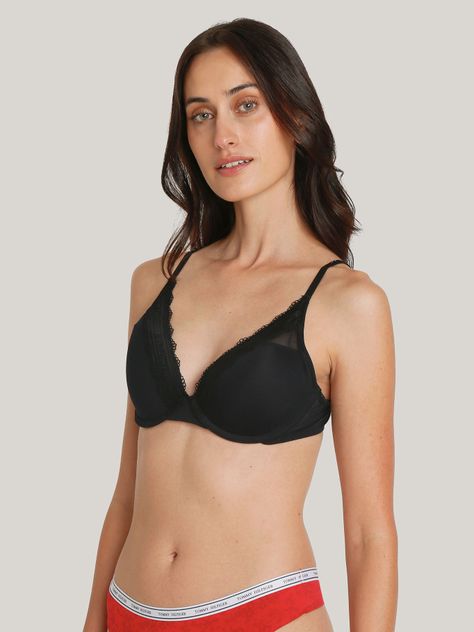 Bralette Con Encaje Negro Tommy Hilfiger-3