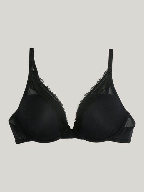 Bralette Con Encaje Negro Tommy Hilfiger-4