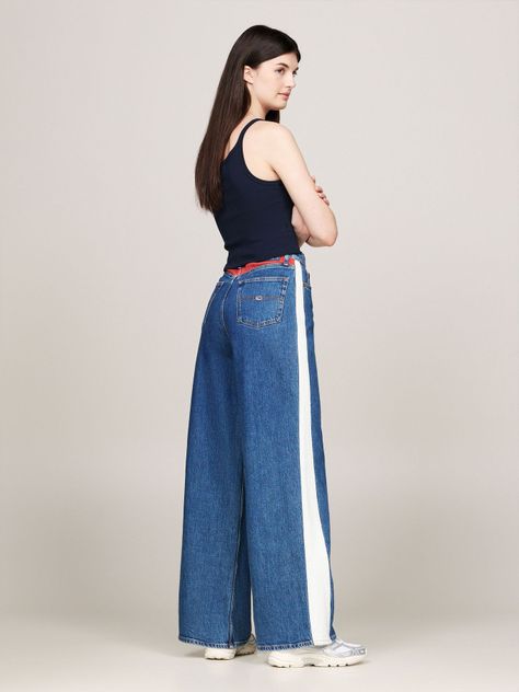 Polera Cropped-Con Logo Azul Tommy Jeans-2