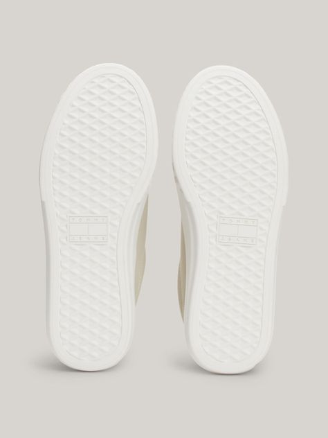 Zapatillas Essential De Cuero Logo Beige Tommy Hilfiger-3