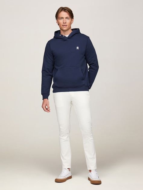 Polerón Hoodie Monograma Th Azul Tommy Hilfiger-1