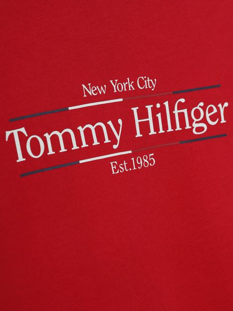 Polera De Niño C-Neck Con Logo Icon Rojo Tommy Hilfiger-2