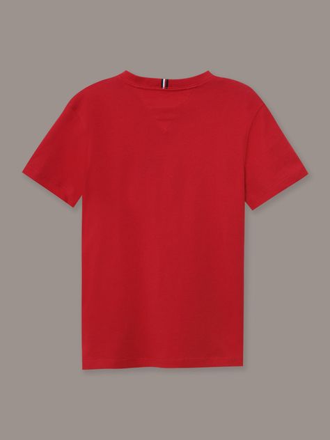 Polera De Niño Essential Cotton Rojo Tommy Hilfiger-1