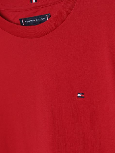 Polera De Niño Essential Cotton Rojo Tommy Hilfiger-2