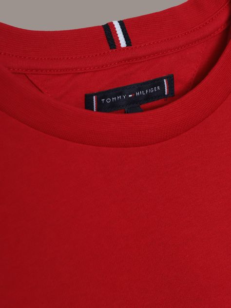 Polera De Niño Essential Cotton Rojo Tommy Hilfiger-3