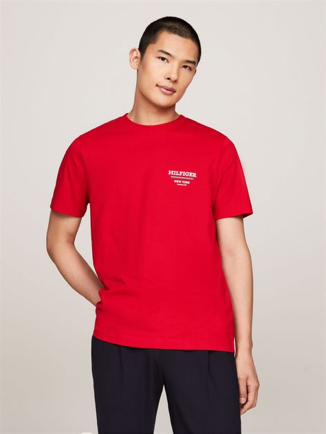Polera Global Stripe Con Logo Rojo Tommy Hilfiger-0