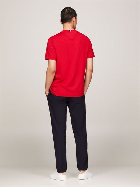 Polera Global Stripe Con Logo Rojo Tommy Hilfiger-2
