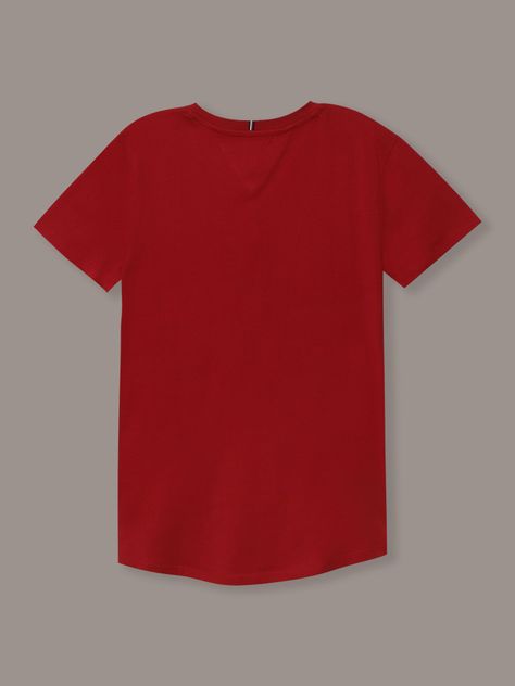 Polera De Niña Essential Cotton Rojo Tommy Hilfiger-1