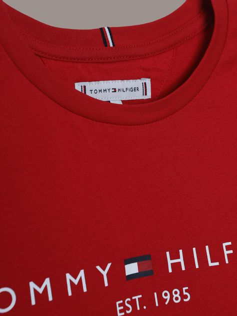 Polera De Niña Essential Cotton Rojo Tommy Hilfiger-3