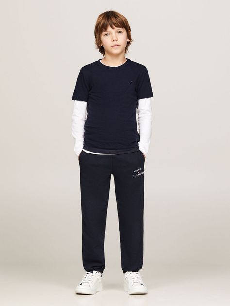 Polera Niño Essential C-Neck Azul Tommy Hilfiger-1