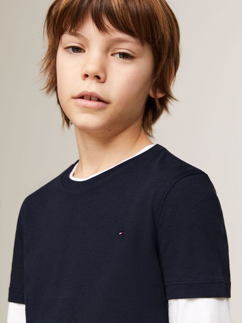 Polera Niño Essential C-Neck Azul Tommy Hilfiger-3