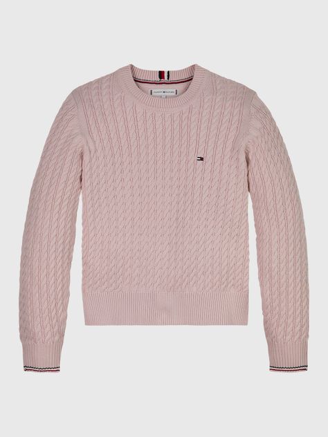 Sweater Punto Global Stripe Rosado Tommy Hilfiger-0
