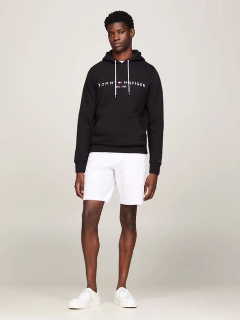 Polerón Hoodie Hombre Logo Negro Tommy Hilfiger-1