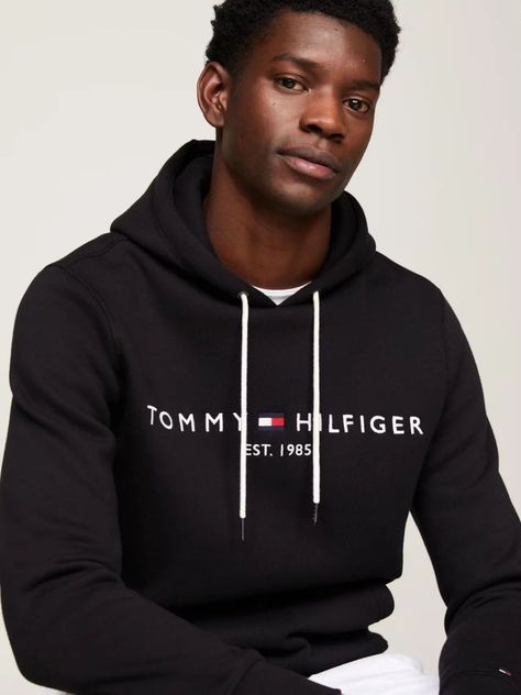 Polerón Hoodie Hombre Logo Negro Tommy Hilfiger-3