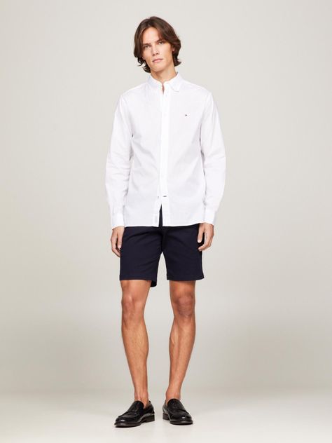 Camisa Core Flex De Popelín Blanco Tommy Hilfiger-1