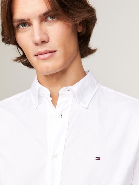 Camisa Core Flex De Popelín Blanco Tommy Hilfiger-3