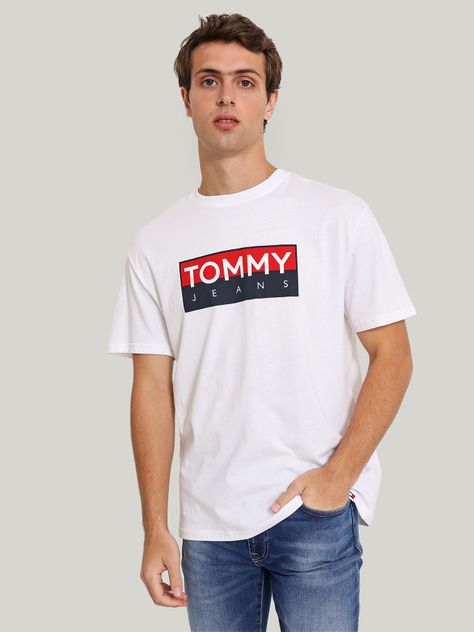 Polera Con Logo Regular Fit Blanco Tommy Jeans-0