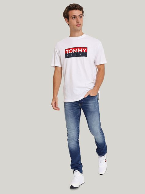 Polera Con Logo Regular Fit Blanco Tommy Jeans-1