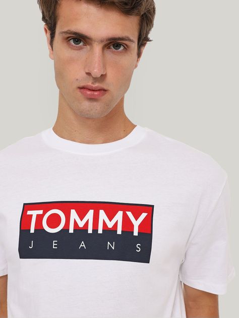 Polera Con Logo Regular Fit Blanco Tommy Jeans-3
