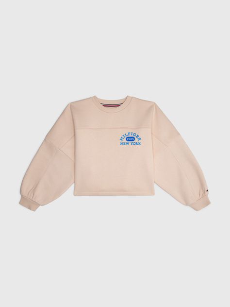 Polerón Varsity Logo C-Neck Beige Tommy Hilfiger-0