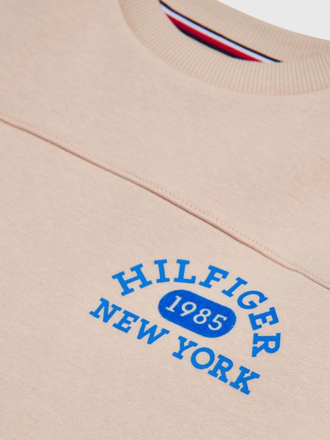 Polerón Varsity Logo C-Neck Beige Tommy Hilfiger-2