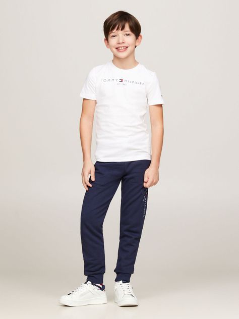 Polera Kids Essential Logo C-Neck Blanco Tommy Hilfiger-1