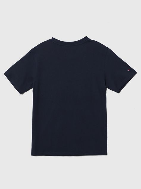 Polera Con Logo Multicolor Azul Tommy Hilfiger-1