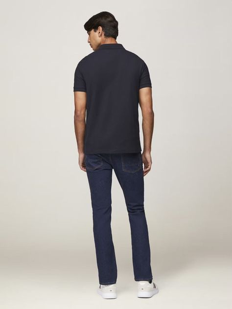 Polo Con Logo De Monogram Azul Tommy Hilfiger-2