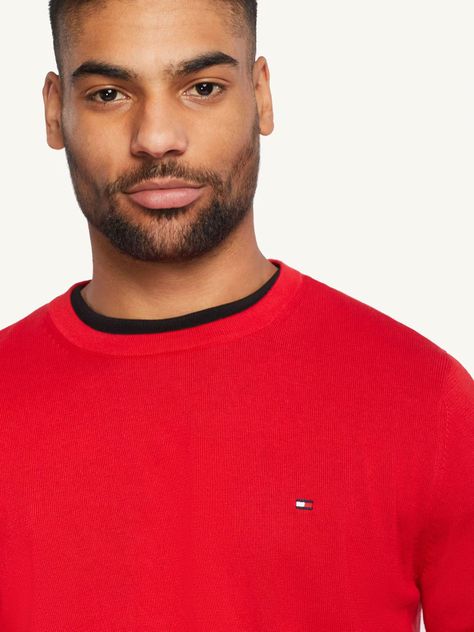 Sweater Básico C-Neck J23 Rojo Tommy Hilfiger-2