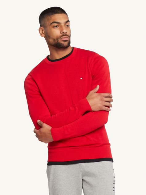 Sweater Básico C-Neck J23 Rojo Tommy Hilfiger-0