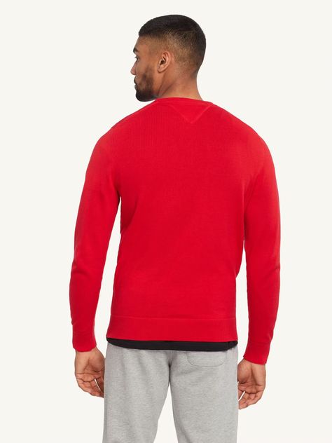 Sweater Básico C-Neck J23 Rojo Tommy Hilfiger-1