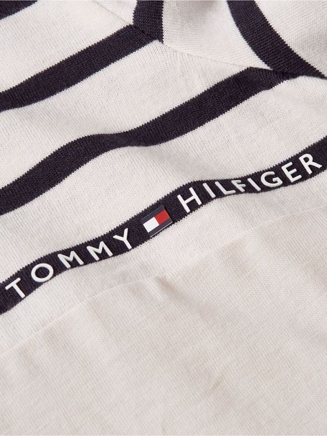 Polera  Striped Con Logo Blanco Tommy Hilfiger-5