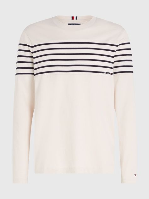 Polera  Striped Con Logo Blanco Tommy Hilfiger-6